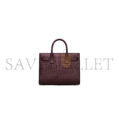 YSL SAC DE JOUR IN CROCODILE-EMBOSSED LEATHER - NANO 3987112US0W6991 (22*18*10.5cm)